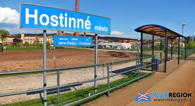 Panorama - zastávka Hostinné město