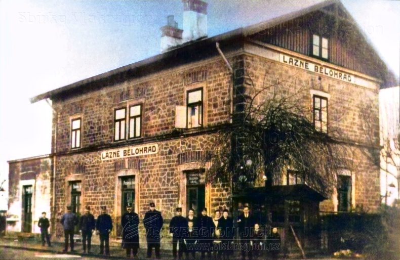 Stanice Lázně Bělohrad - staré foto