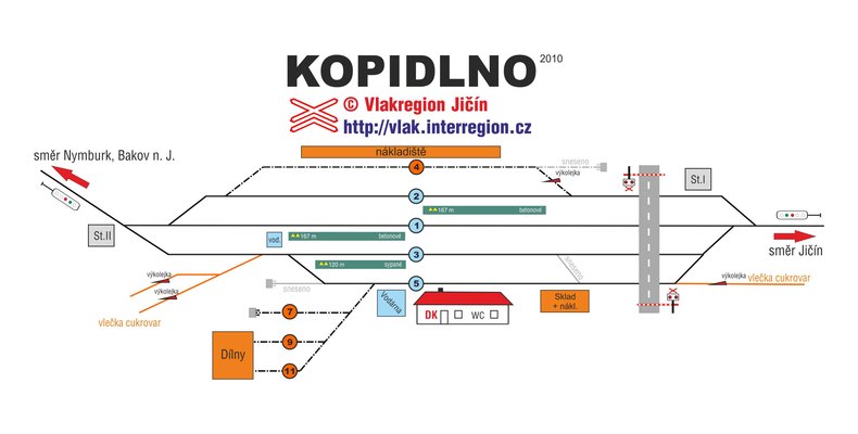 Kopidlno mapa