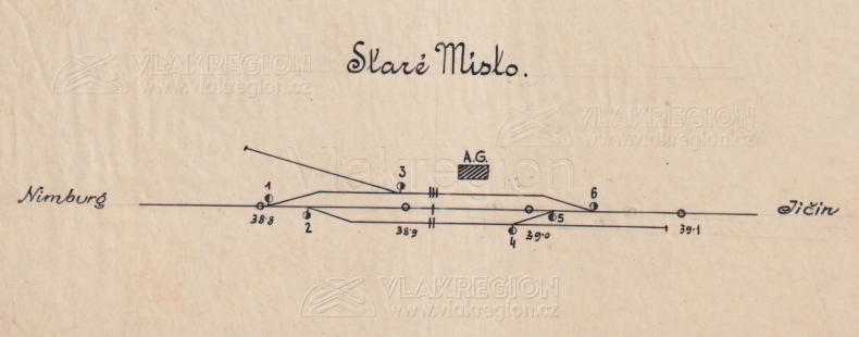 Staré Místo u Jičína - mapa